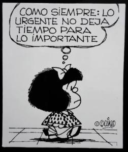 Urgente x Importante - Mafalda, Quino