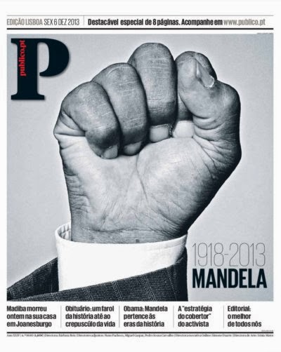 Melhor capa de jornal sobre a morte de Mandela